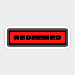 Redeemed Sticker